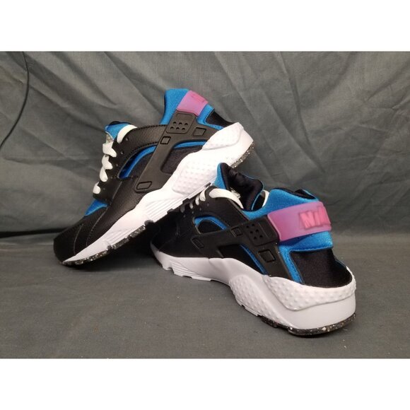Nike Boys Huarache Run Athletic Sneakers Black Blue White Size 5.5 NEW NO BOX! - Picture 6 of 7